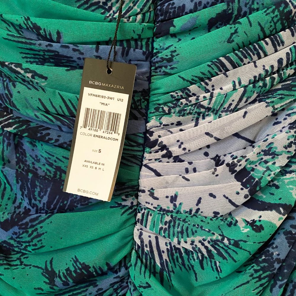 NWT – BCBG Mia Print One-Shoulder Dress – Size S - Picture 4 of 5